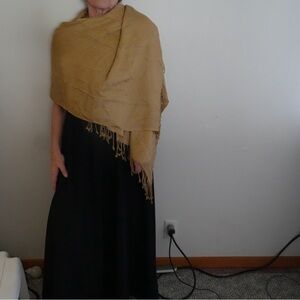 Elegant Tan Shawl for Women